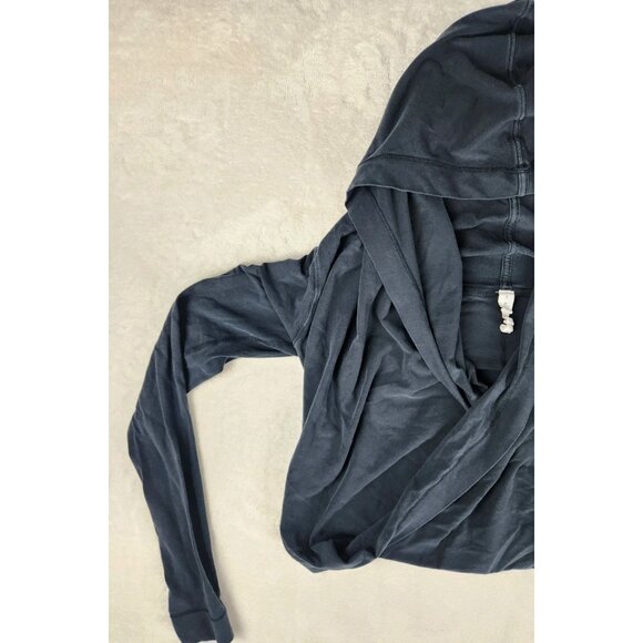Womens Lululemon Athletica Criss Cross Hooded Sweater Size 8 Black - Picture 2 of 12